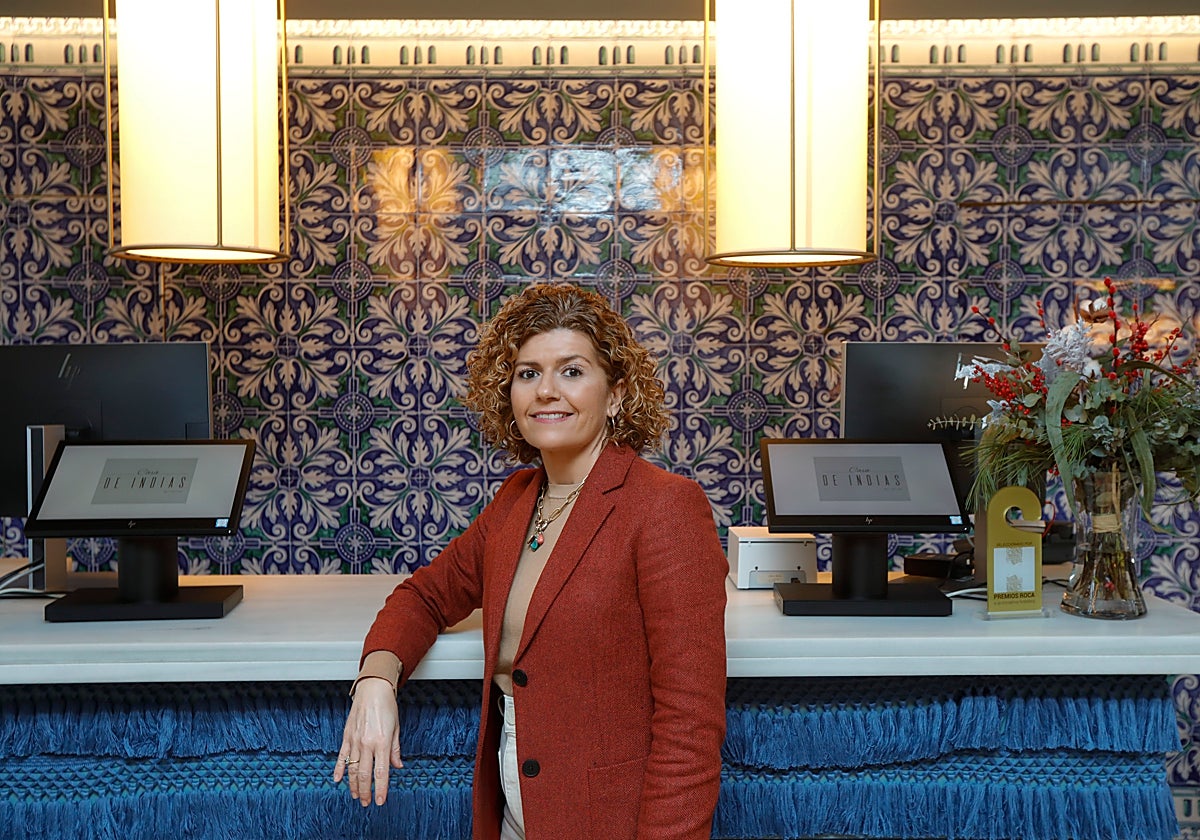 Estrella Rodríguez, en el Hotel Casa de Indias