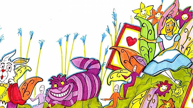 Carroza de Alicia en el país de las maravillas