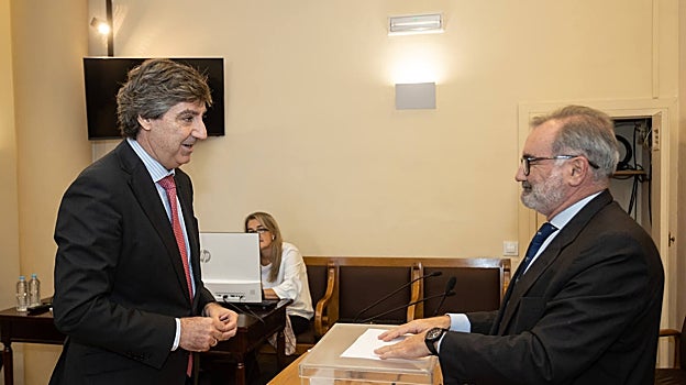 Óscar Fernández León, en las elecciones del pasado mes de marzo