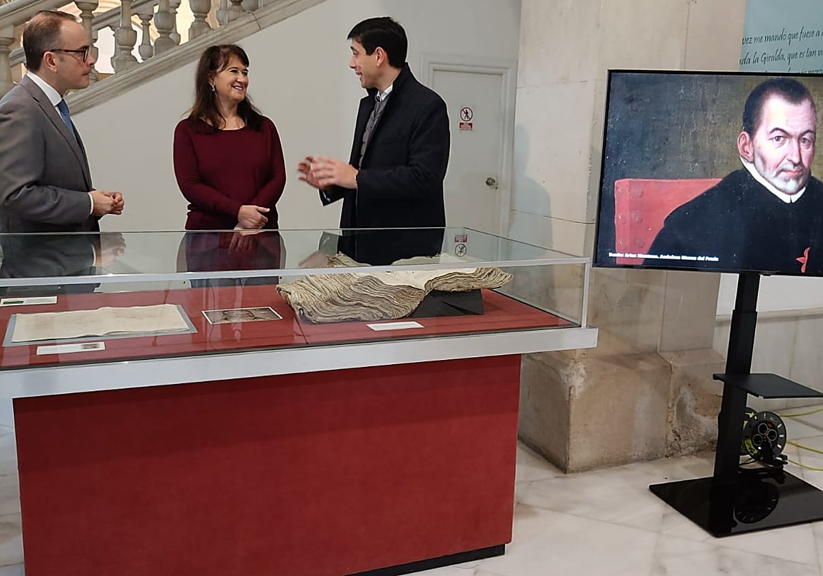 Presentación de los documentos de Arias Montano en el Archivo Histórico Provincial de Sevilla