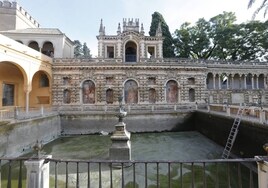 El Real Alcázar de Sevilla inicia las obras de restauración del Estanque de Mercurio con una inversión de 291.000 euros