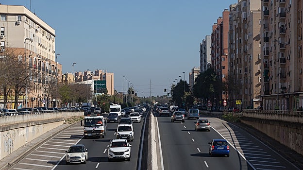 La Ronda Urbana Norte, en el paso subterráneo