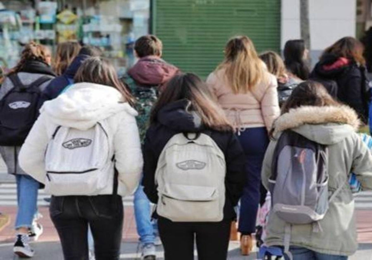 Imagen de archivo de un grupo de escolares