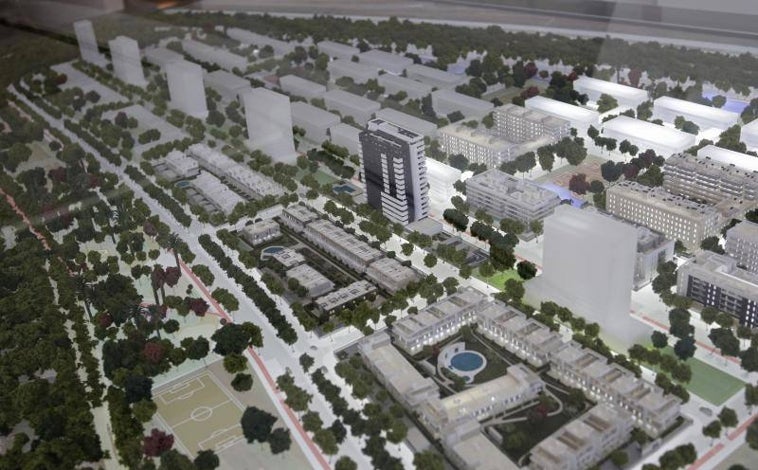 Imagen principal - Un nuevo barrio sevillano se construye en la zona de expansión de Palmas Altas