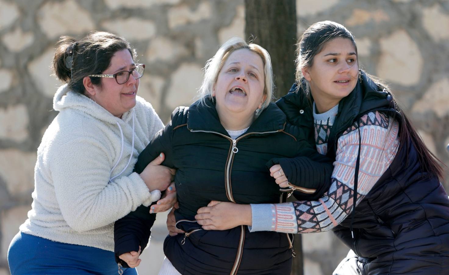 En imágenes, tensión durante la reconstrucción del crimen de El Rubio