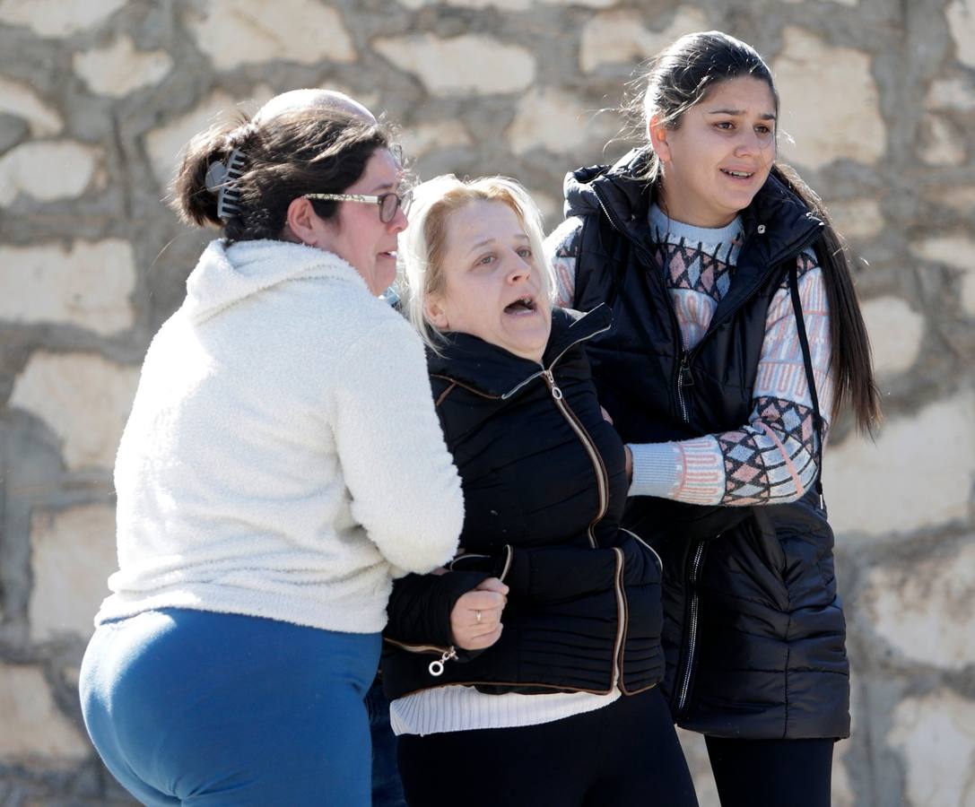 En imágenes, tensión durante la reconstrucción del crimen de El Rubio