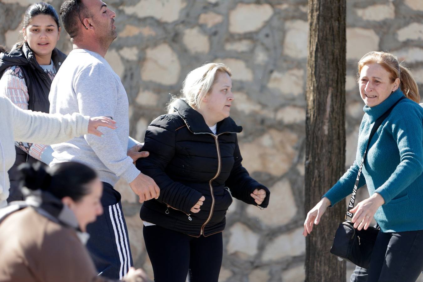 En imágenes, tensión durante la reconstrucción del crimen de El Rubio