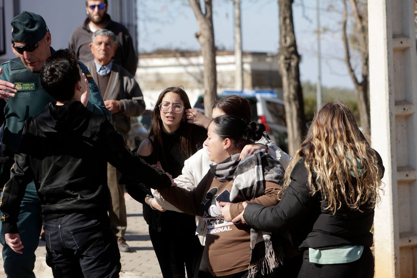 En imágenes, tensión durante la reconstrucción del crimen de El Rubio