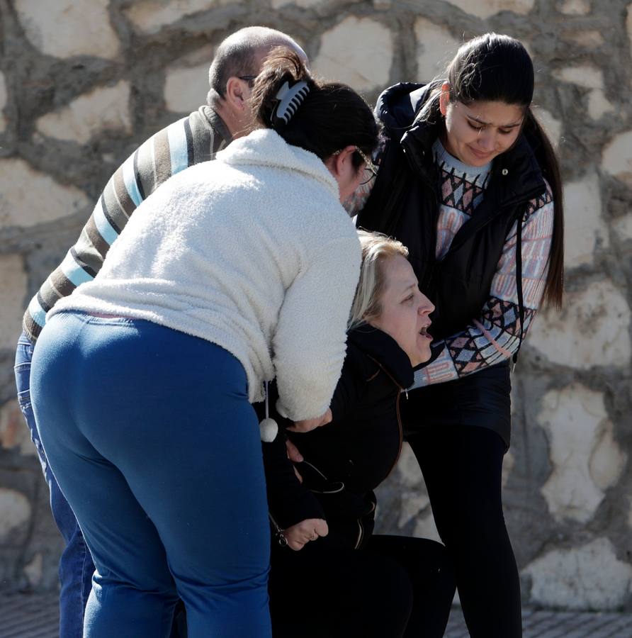 En imágenes, tensión durante la reconstrucción del crimen de El Rubio