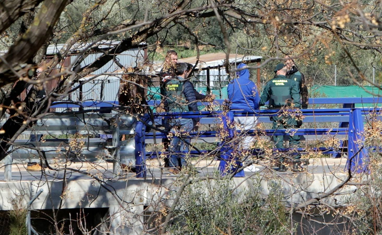 En imágenes, tensión durante la reconstrucción del crimen de El Rubio