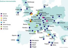 Todos los destinos para volar desde Sevilla en el verano de 2023