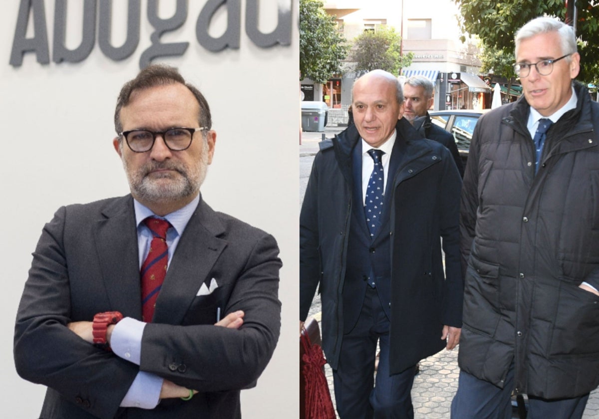 A la izquierda, Alberto Pérez-Solano. A la derecha, José Manuel García-Quílez con José María del Nido