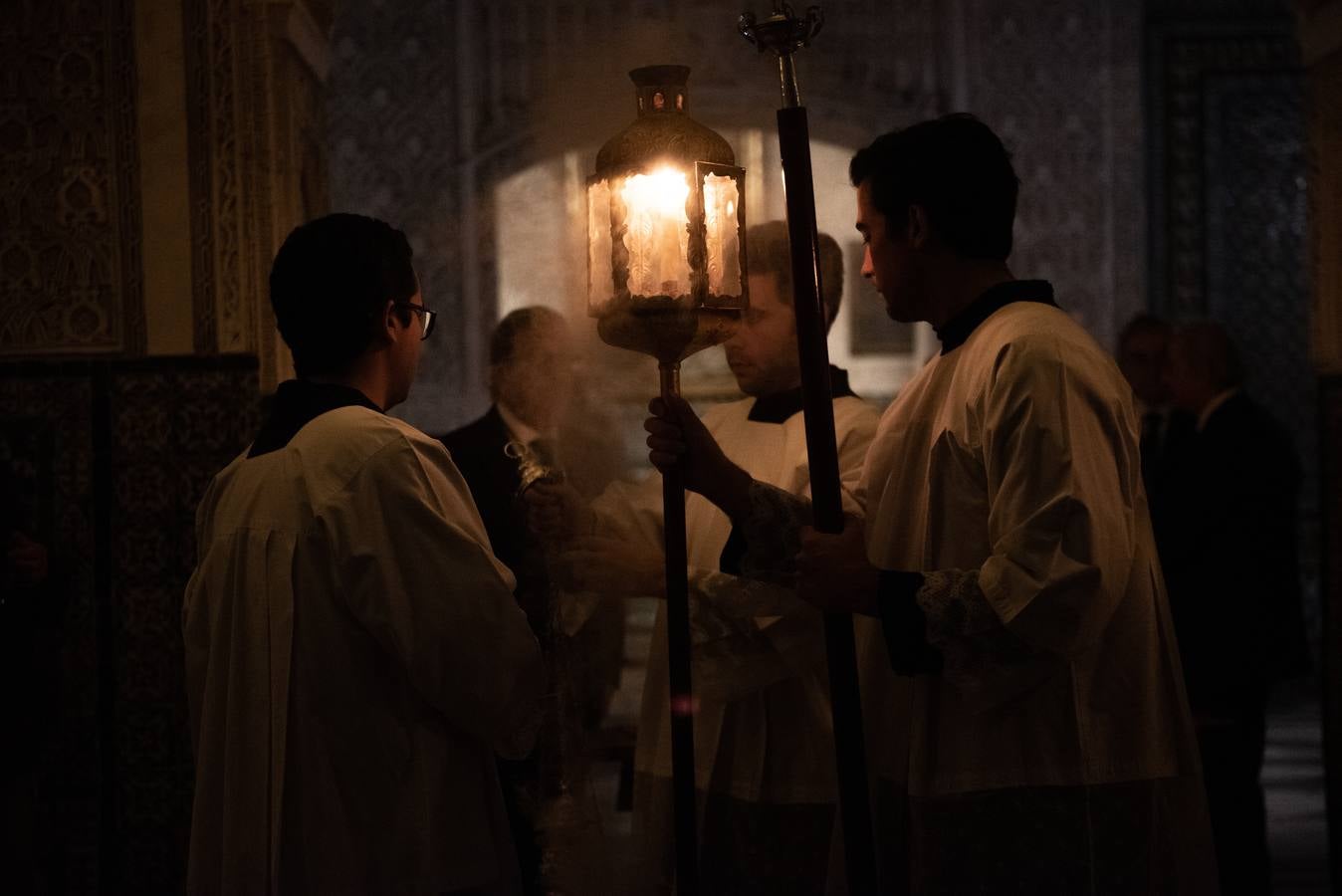 El tradicional viacrucis de la Pía Unión en la Casa de Pilatos