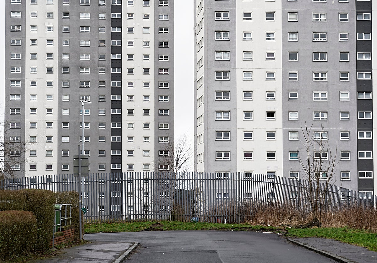 Fotografía de un bloque de viviendas