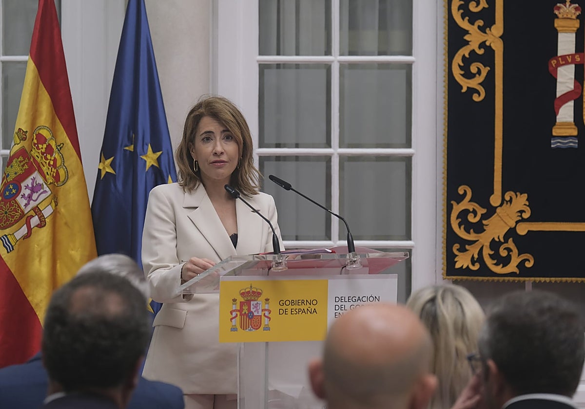 Raquel Sánchez, ministra de Transportes, Movilidad y Agenda Urbana, de visita en Sevilla