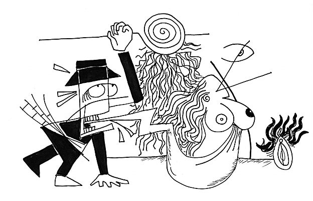 Una de las ilustraciones que Daniel Ruiz ha hecho para esta nueva edición de 'Chatarra'