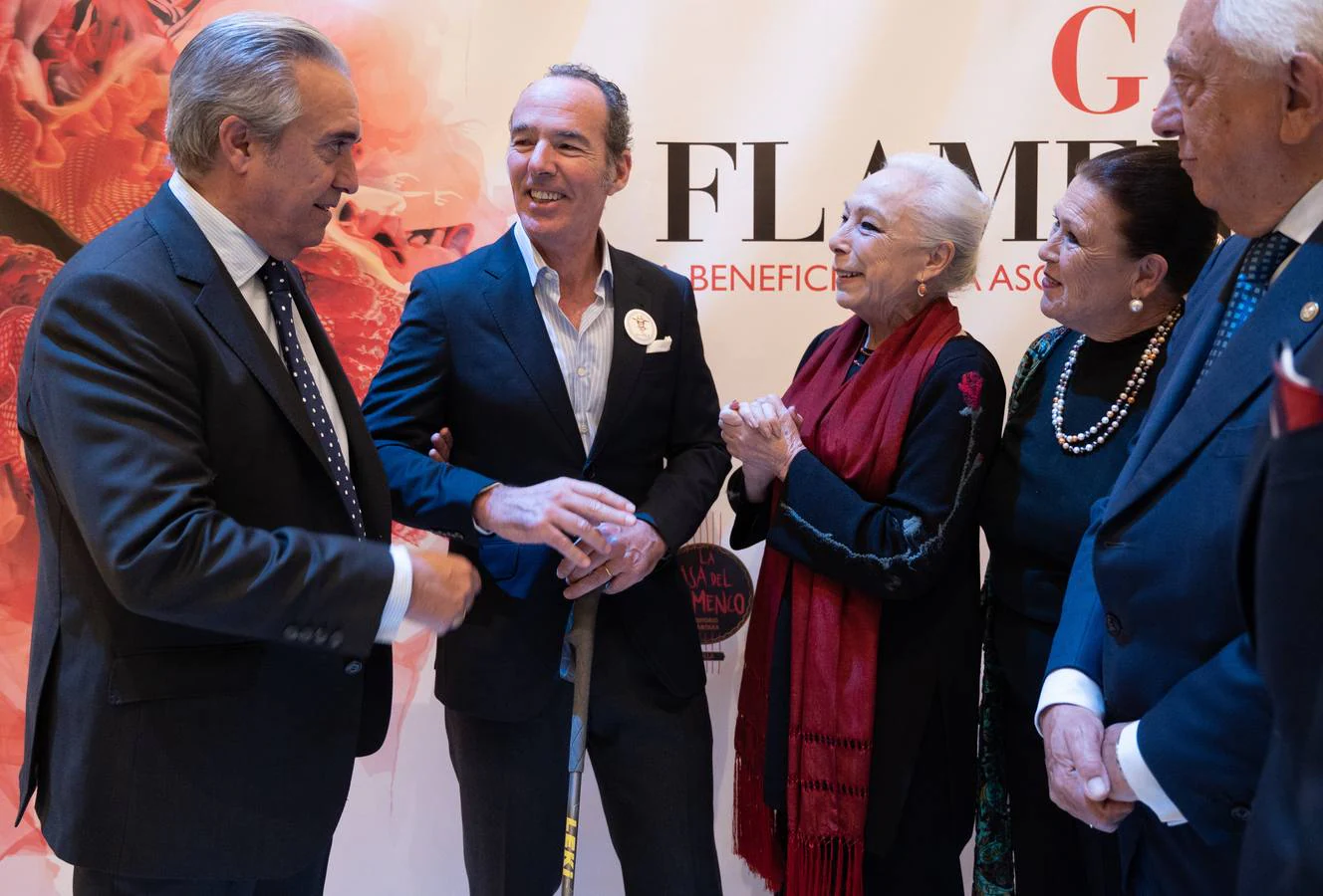 Diferentes momentos de la gala flamenca a beneficio de la Asociación DalecandELA