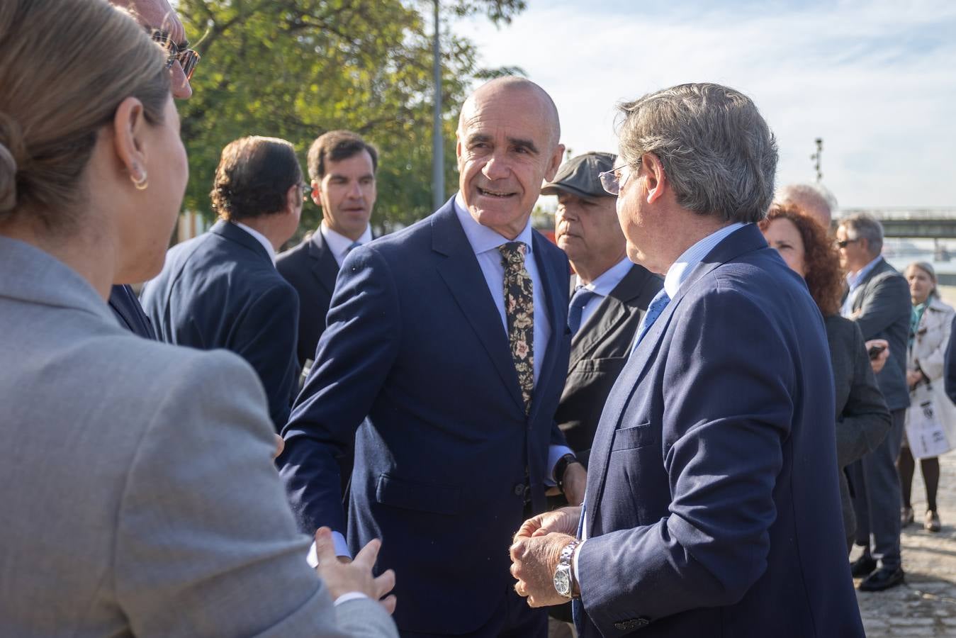 Inauguración del monumento a Juan Sebastián Elcano en el Muelle de Nueva York