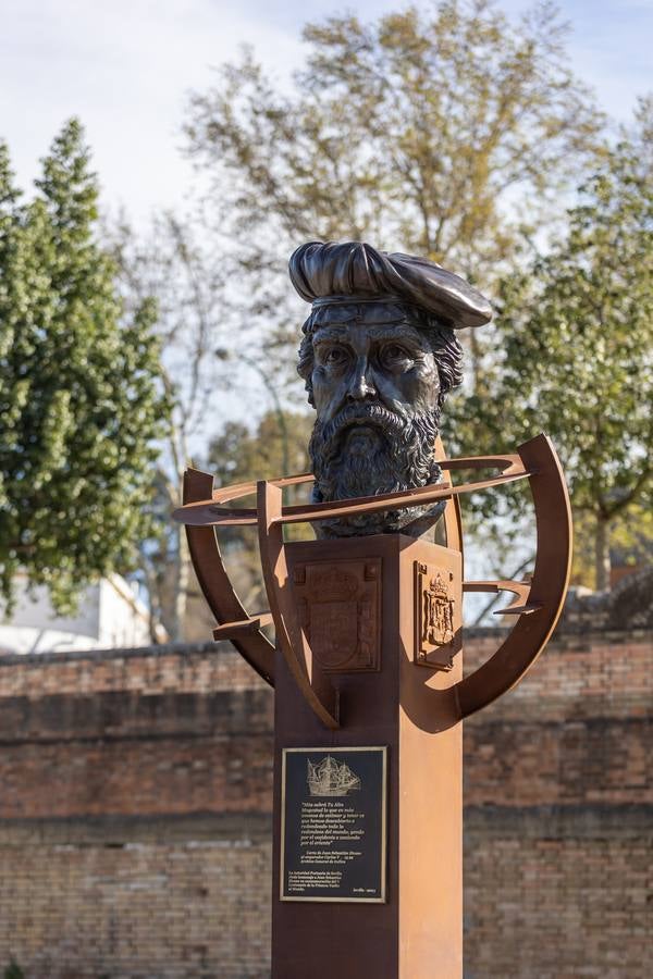 Inauguración del monumento a Juan Sebastián Elcano en el Muelle de Nueva York