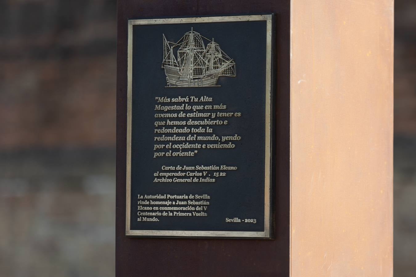 Inauguración del monumento a Juan Sebastián Elcano en el Muelle de Nueva York