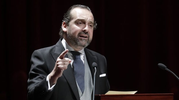 Enrique Casellas durante el pregón