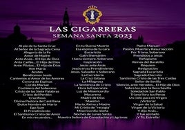 El repertorio de las Cigarreras para la Semana Santa de Sevilla de 2023