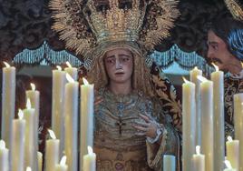 VÍDEO: Entrada en la Campana de la Virgen de la Amargura el Domingo de Ramos de la Semana Santa de Sevilla 2023