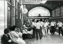 El ferrocarril privado vuelve a parar en Sevilla 80 años después
