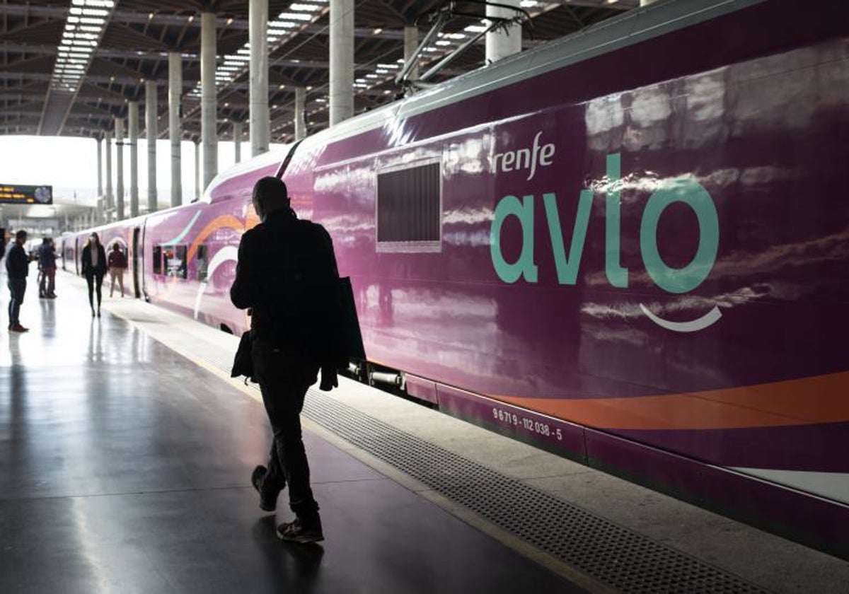 Uno de los trenes Avlo que pronto rodarán en Santa Justa