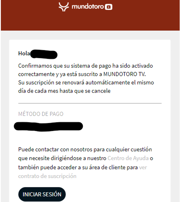 Este es el primero correo recibido tras la suscripción