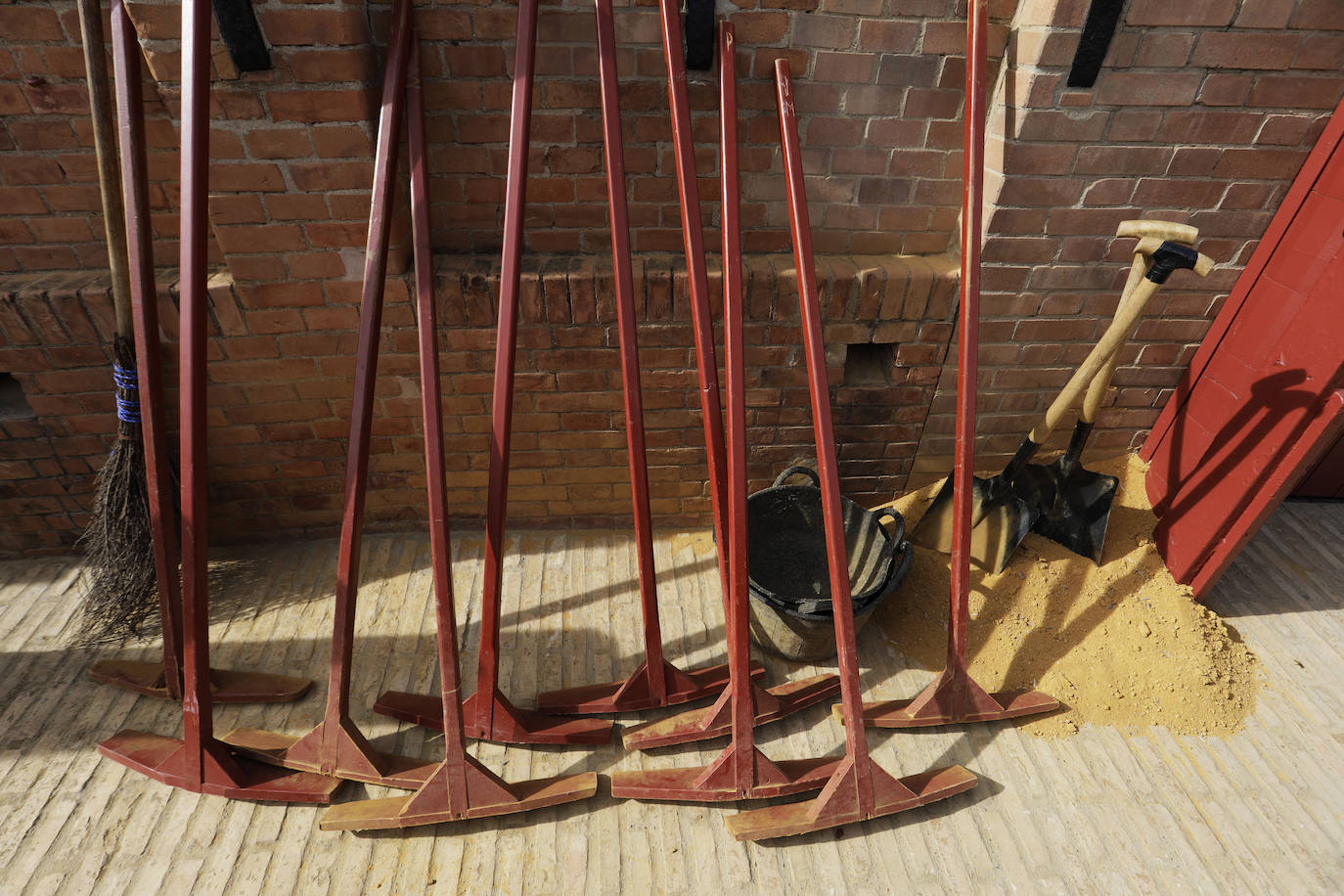 Detalles de la plaza de toros de Sevilla durante la corrida de Núñez del Cuvillo