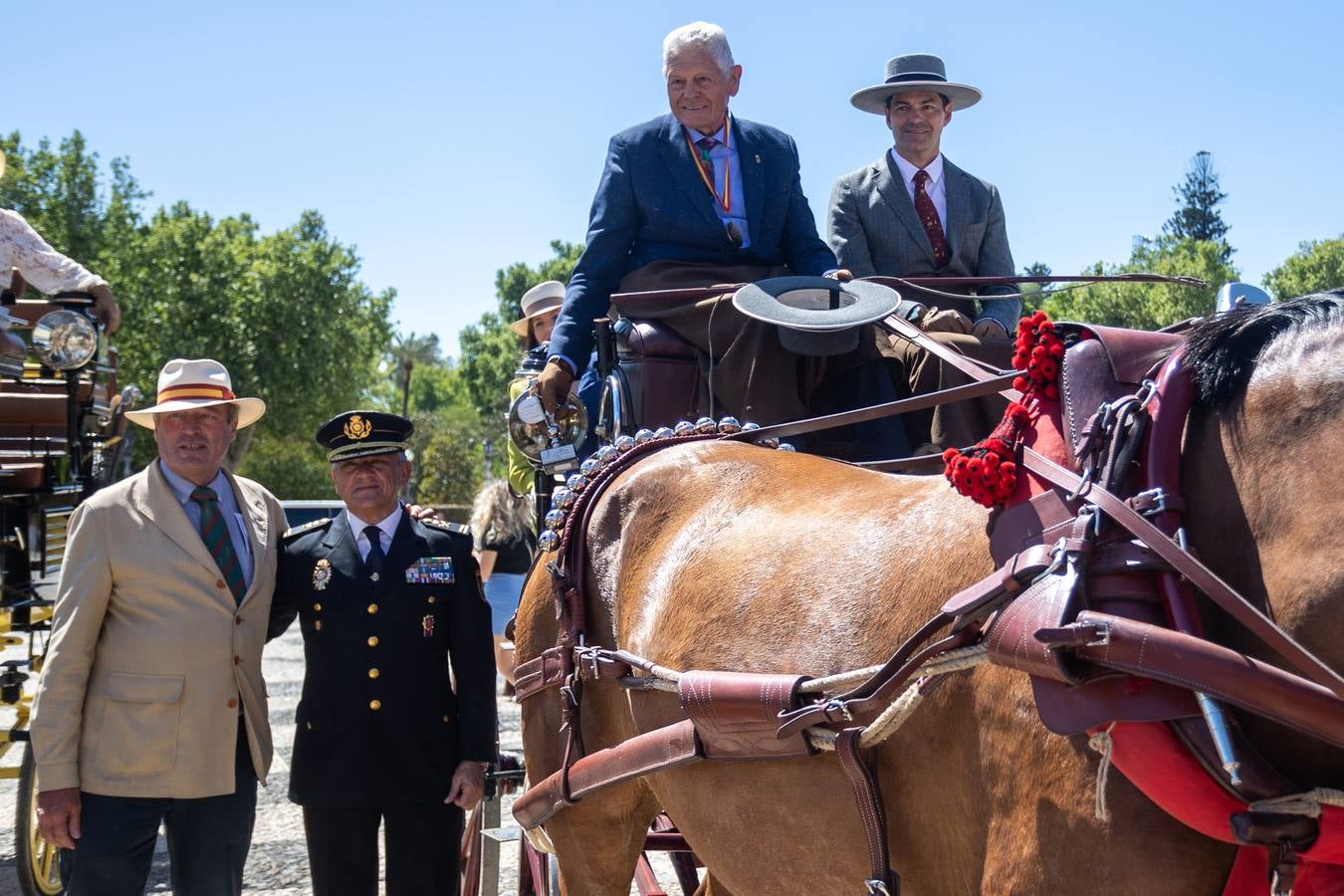 Entrega de trofeos del Campeonato Internacional de Enganches de Tradición en Sevilla