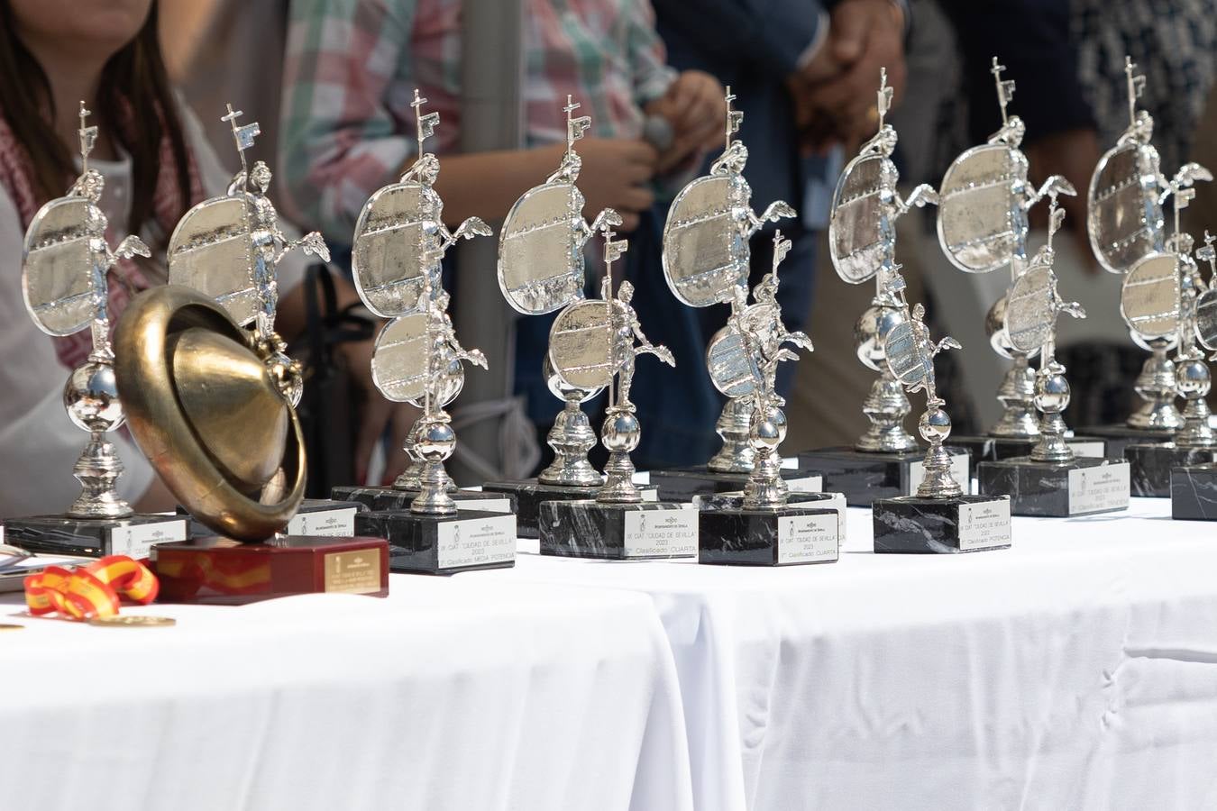 Entrega de trofeos del Campeonato Internacional de Enganches de Tradición en Sevilla