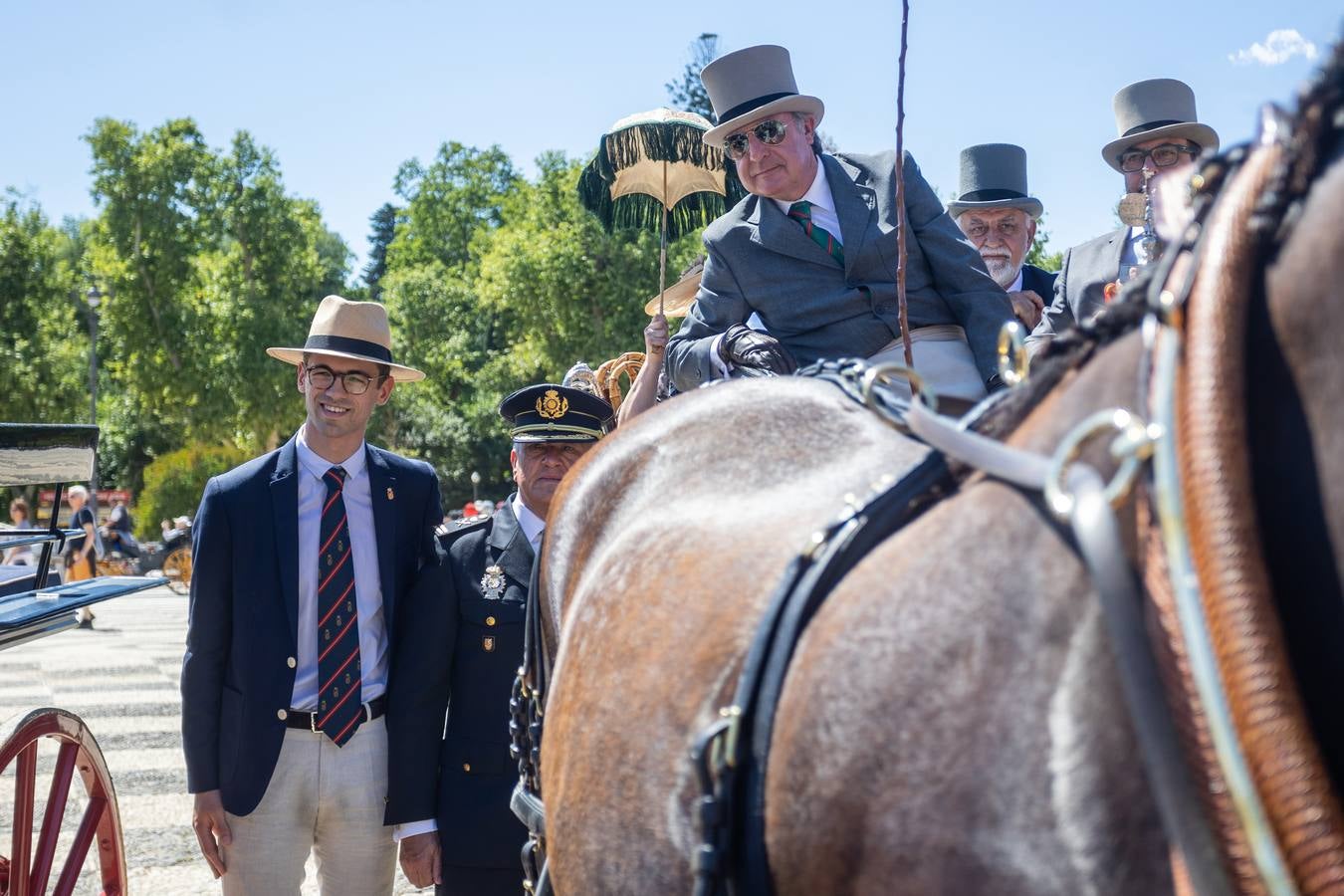 Entrega de trofeos del Campeonato Internacional de Enganches de Tradición en Sevilla