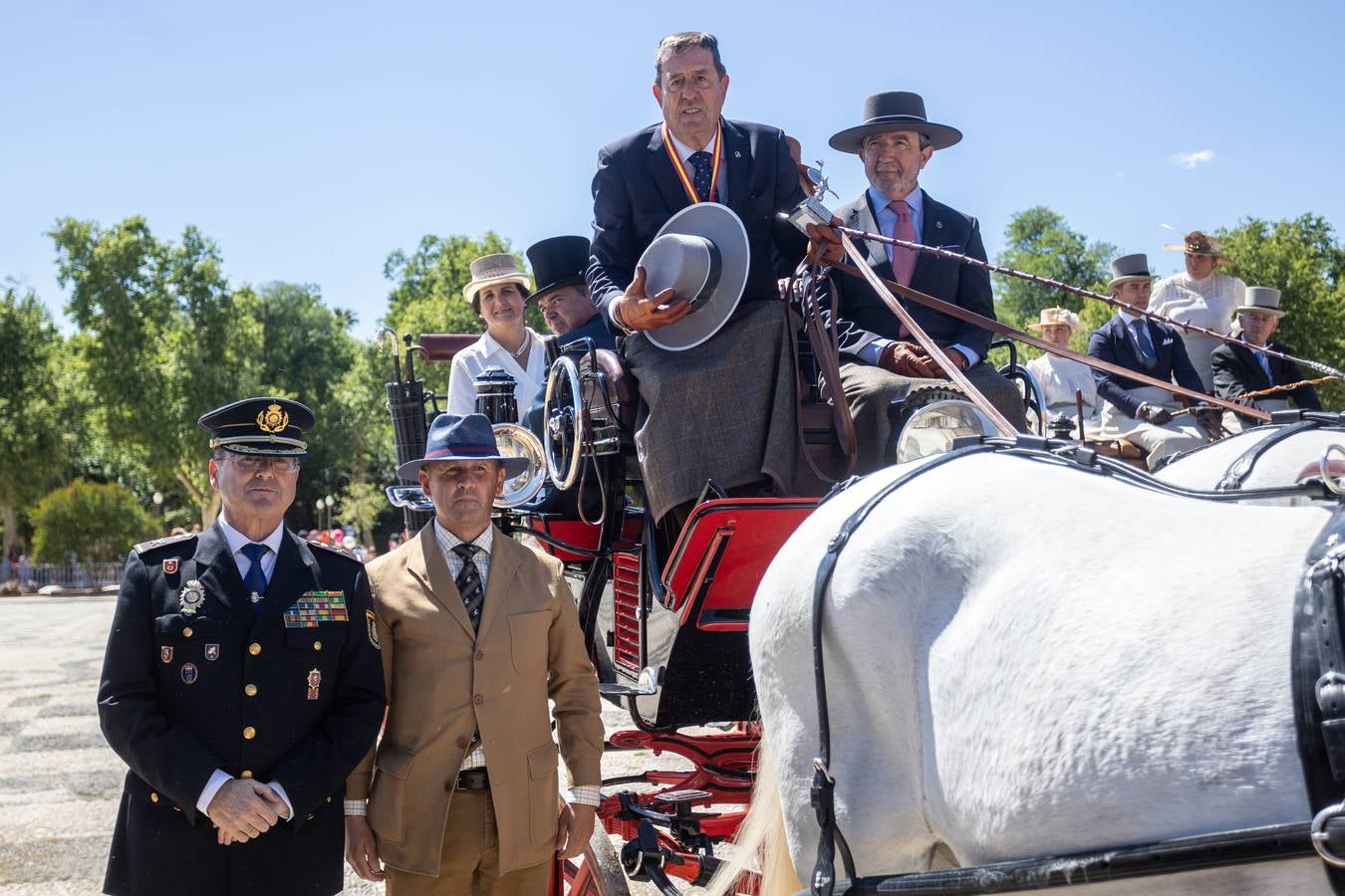 Entrega de trofeos del Campeonato Internacional de Enganches de Tradición en Sevilla