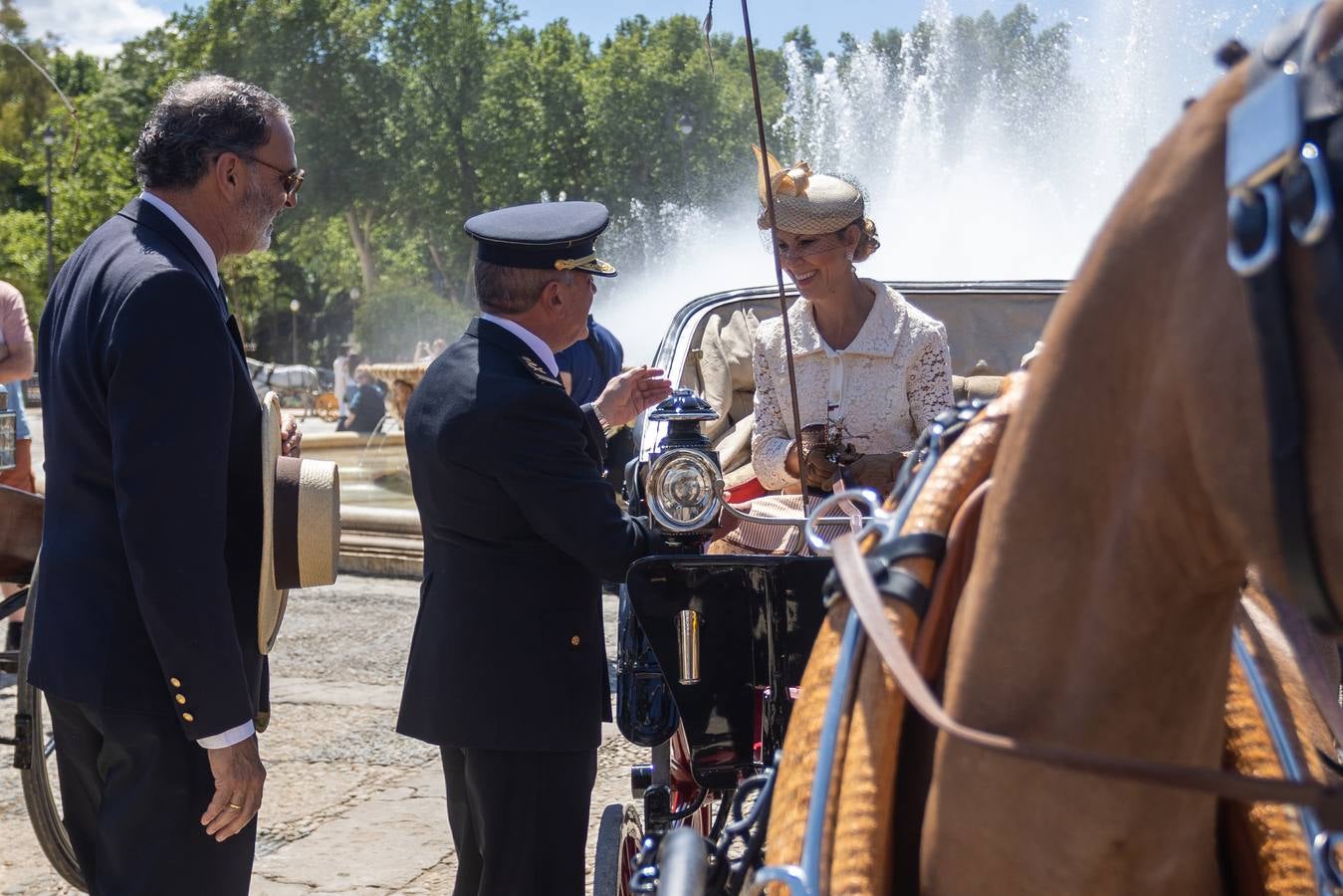 Entrega de trofeos del Campeonato Internacional de Enganches de Tradición en Sevilla