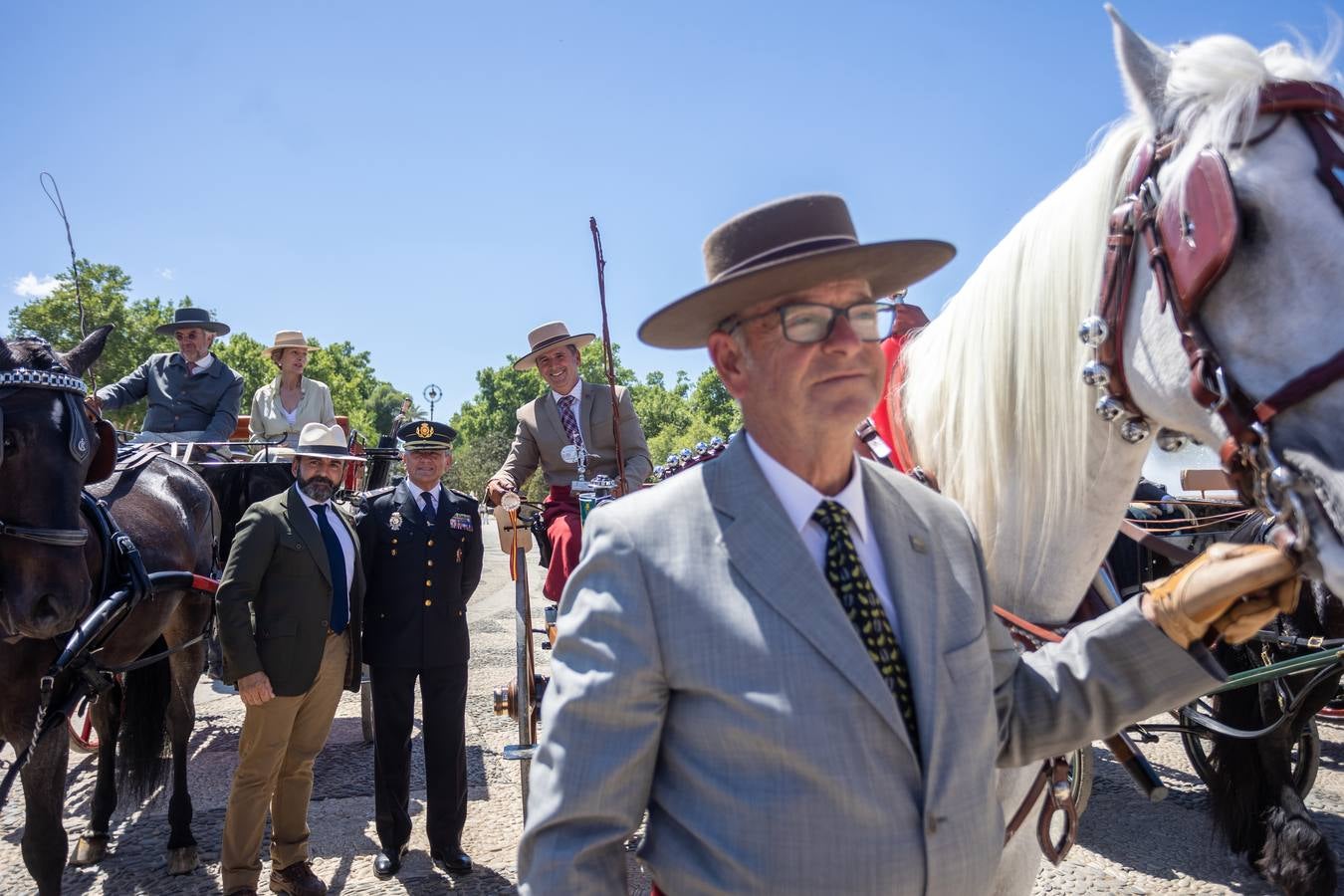 Entrega de trofeos del Campeonato Internacional de Enganches de Tradición en Sevilla