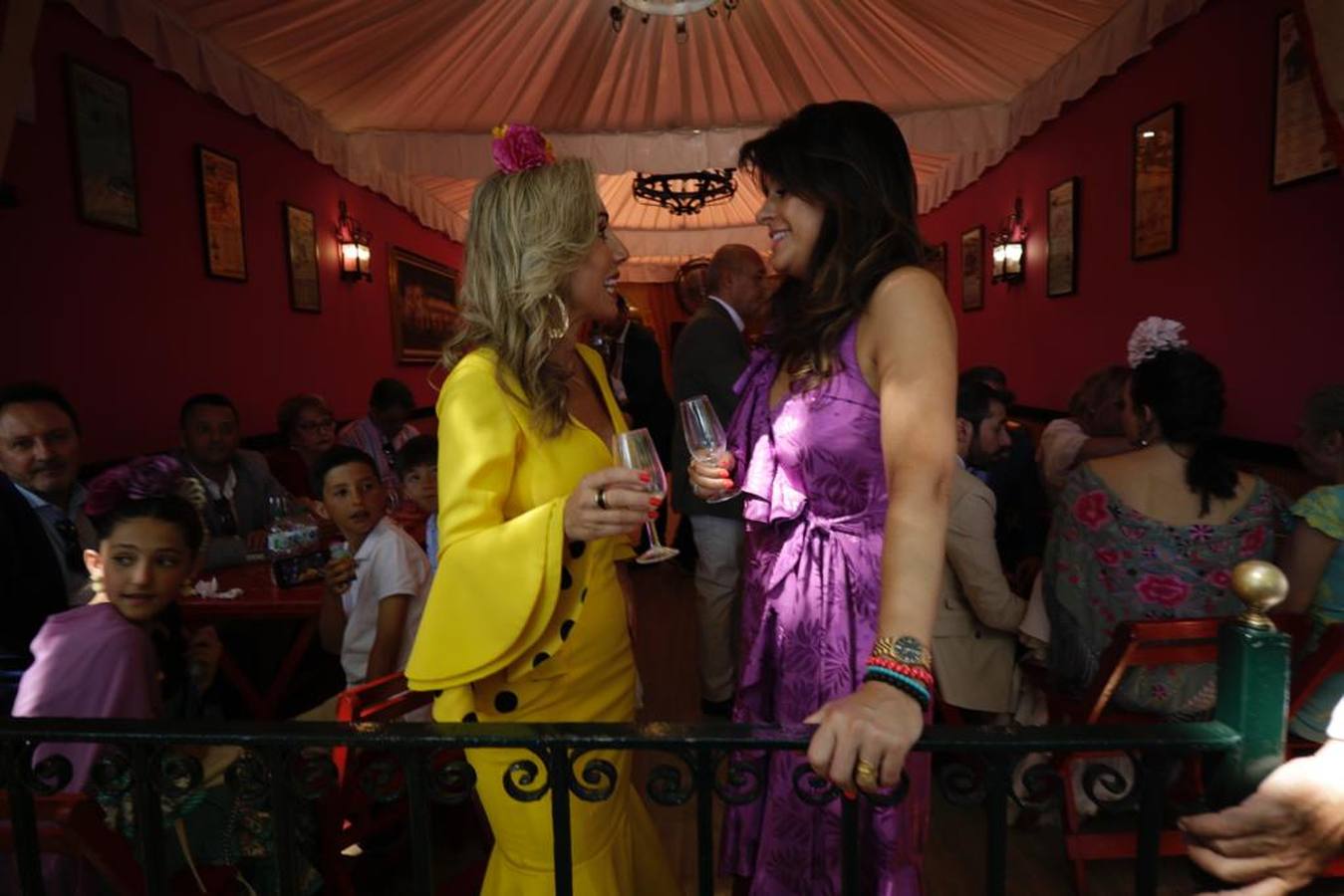 Ambiente del real de la Feria este domingo 