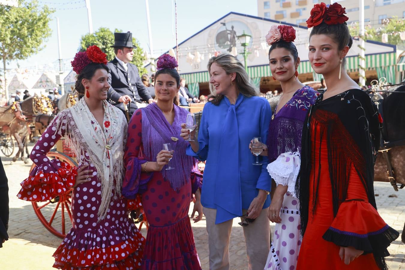 Aina Romero-Haupold, Marta Romero, Sol Bohórquez, Fátima Moina y Sol Domecq