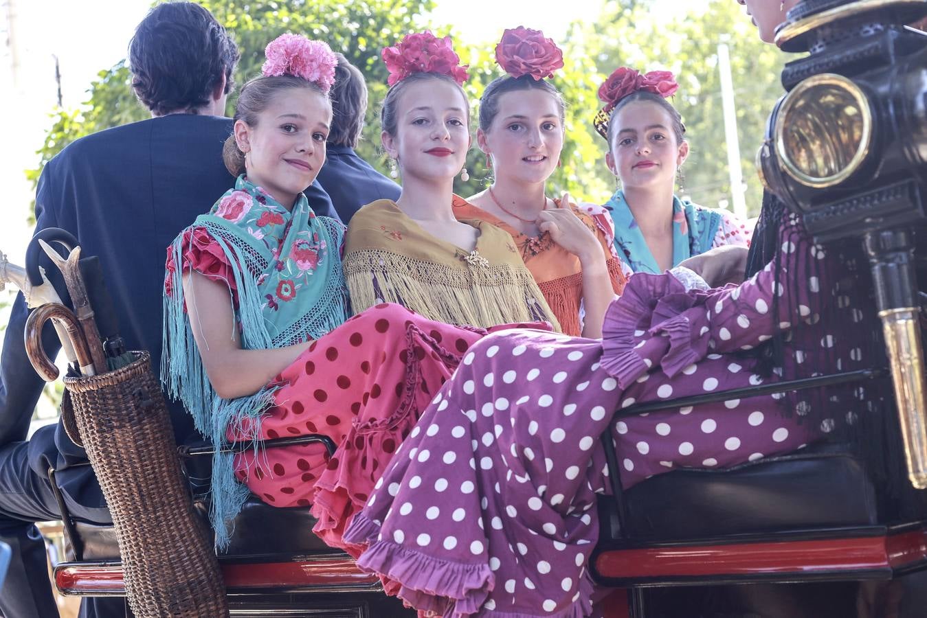 María Morales, Ana Fernández, Mencía Amador y Lola Soto