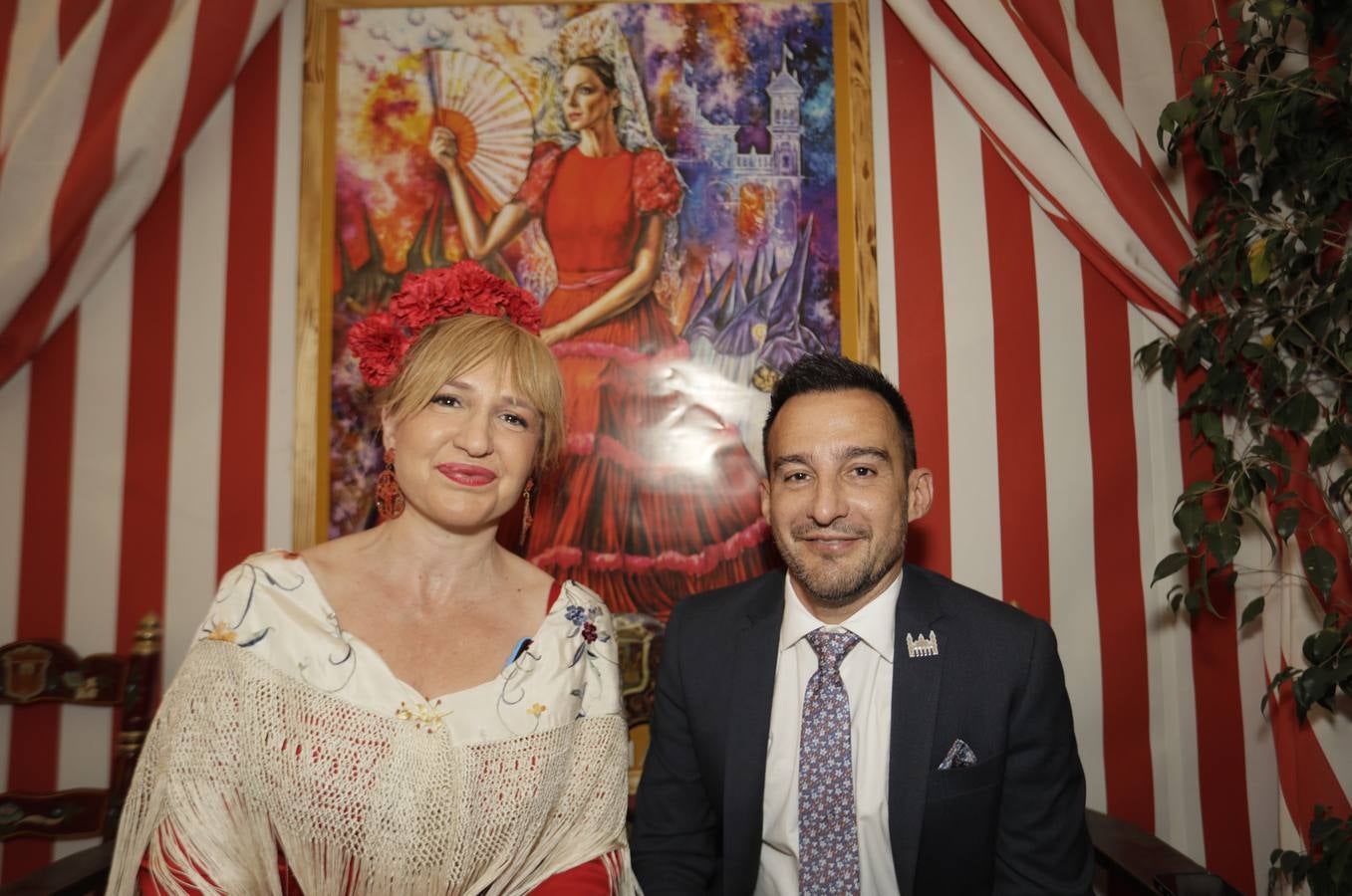 Recepción del Ayuntamiento en la caseta municipal