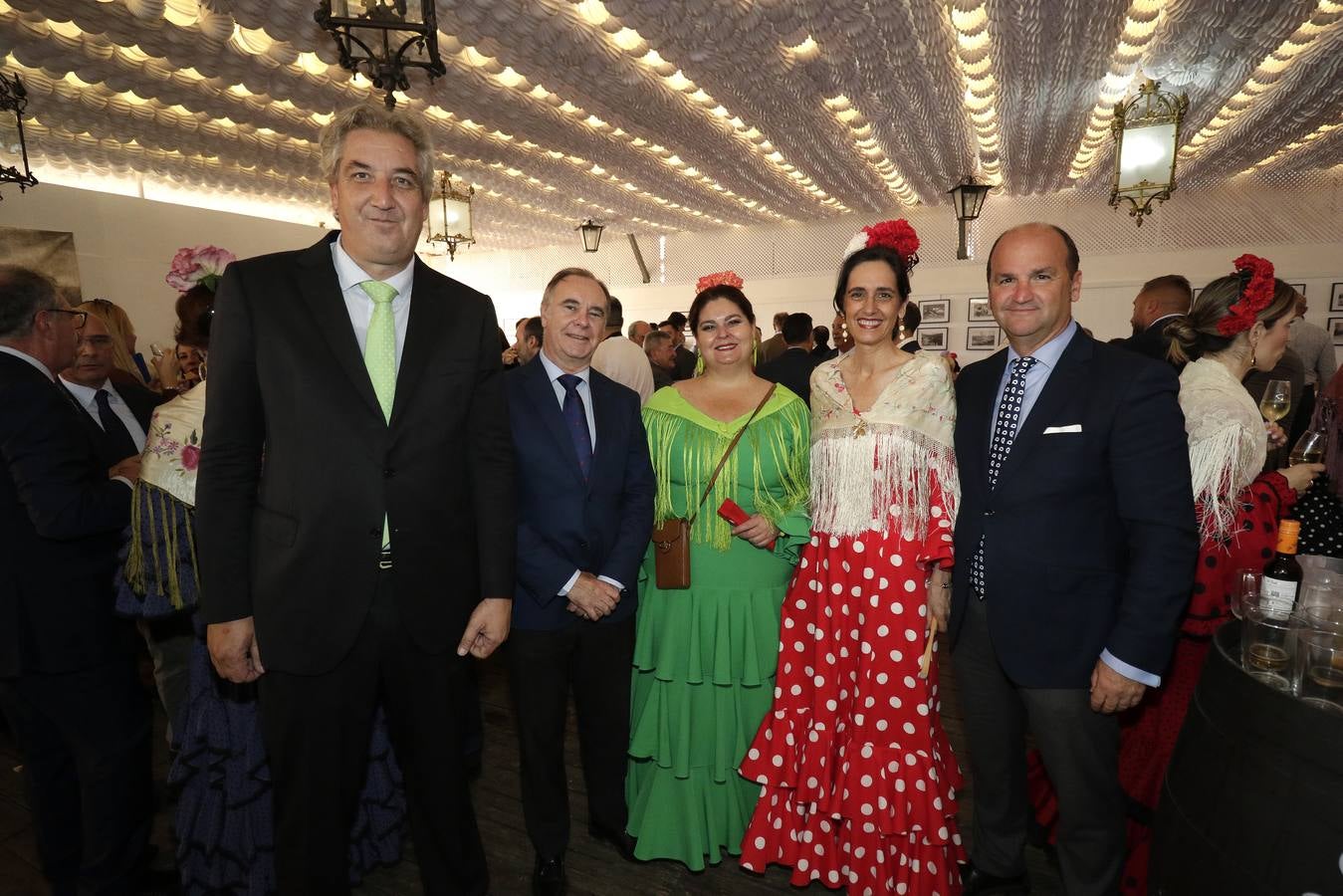 La recepción en la caseta de la Autoridad Portuaria estuvo muy animada