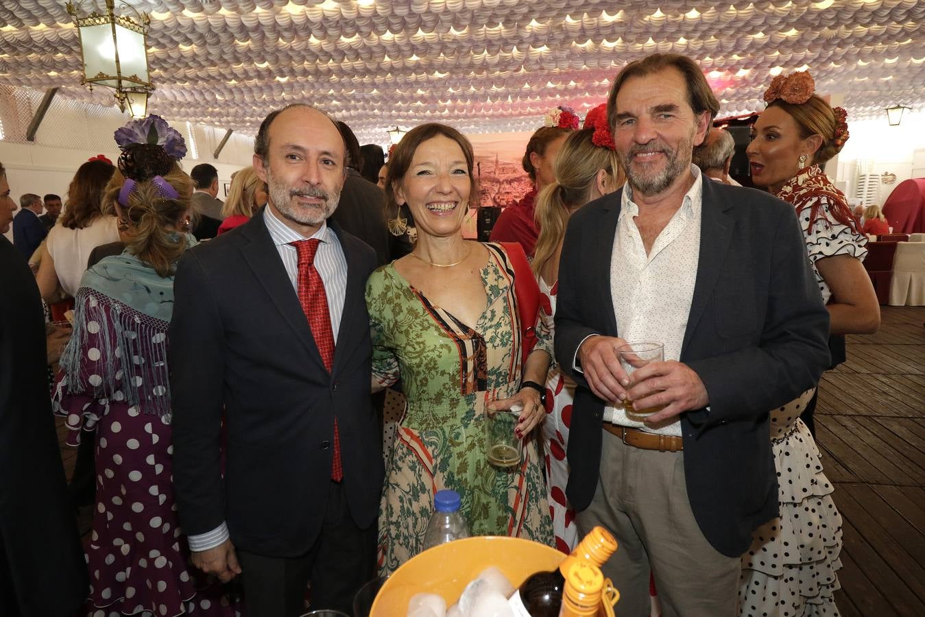 La recepción en la caseta de la Autoridad Portuaria estuvo muy animada