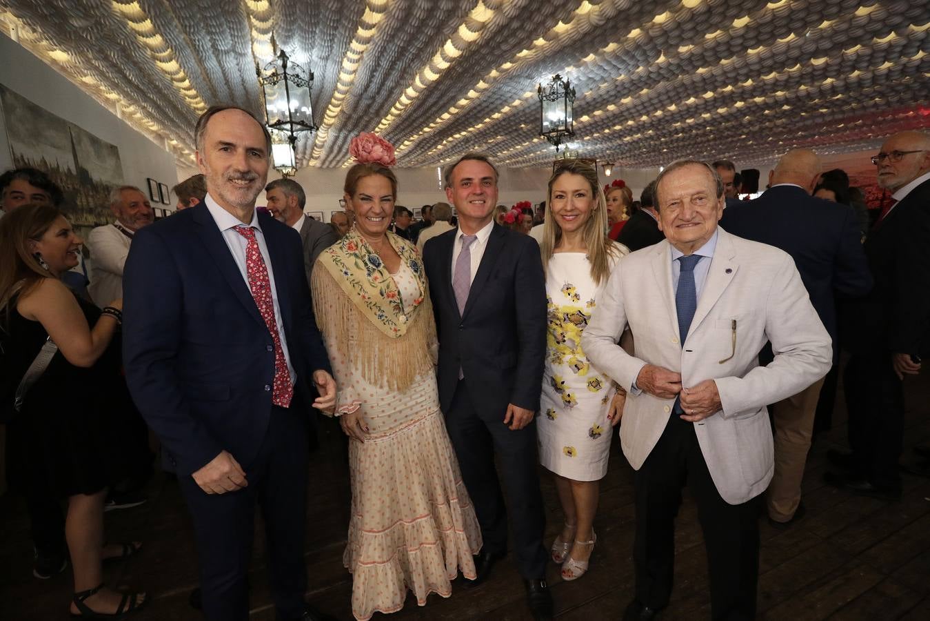 La recepción en la caseta de la Autoridad Portuaria estuvo muy animada