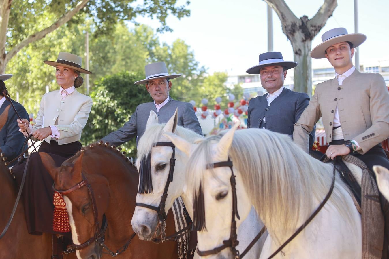 Rosario Sánchez, Celestino Vidal y Miguel Ángel y Luis Jurado