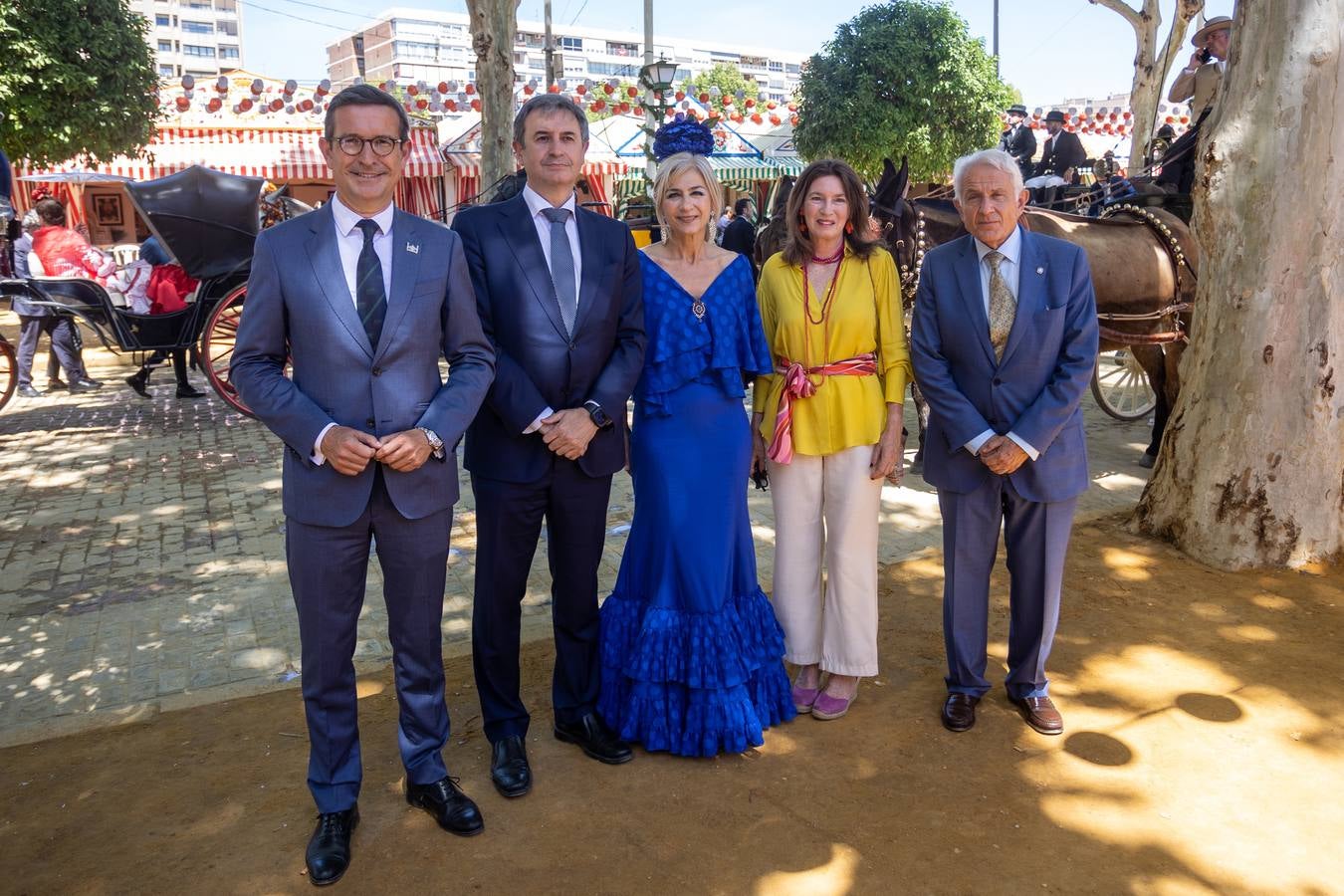 Recepción en la caseta de Endesa