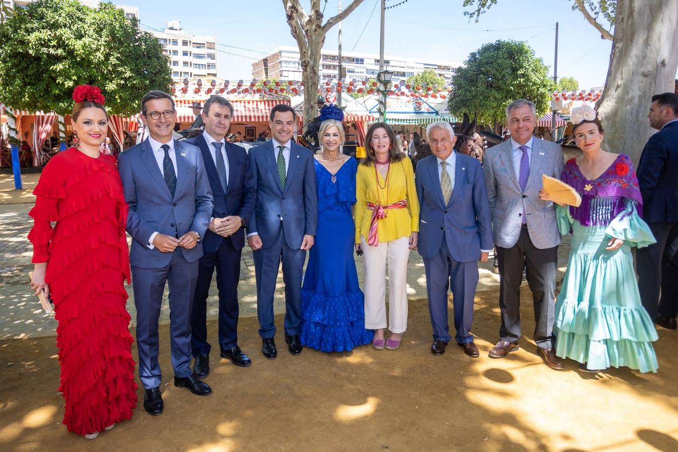 Recepción en la caseta de Endesa