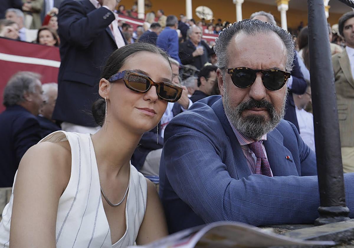 Victoria Federica de Marichalar y Jaime de Marichalar, en la Maestranza de Sevilla