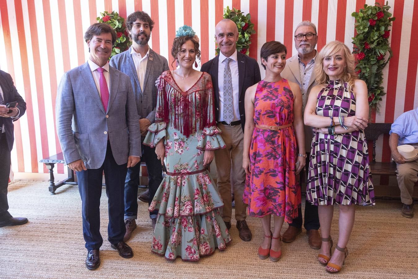 Ambiente de las recepciones este miércoles en el real de la Feria