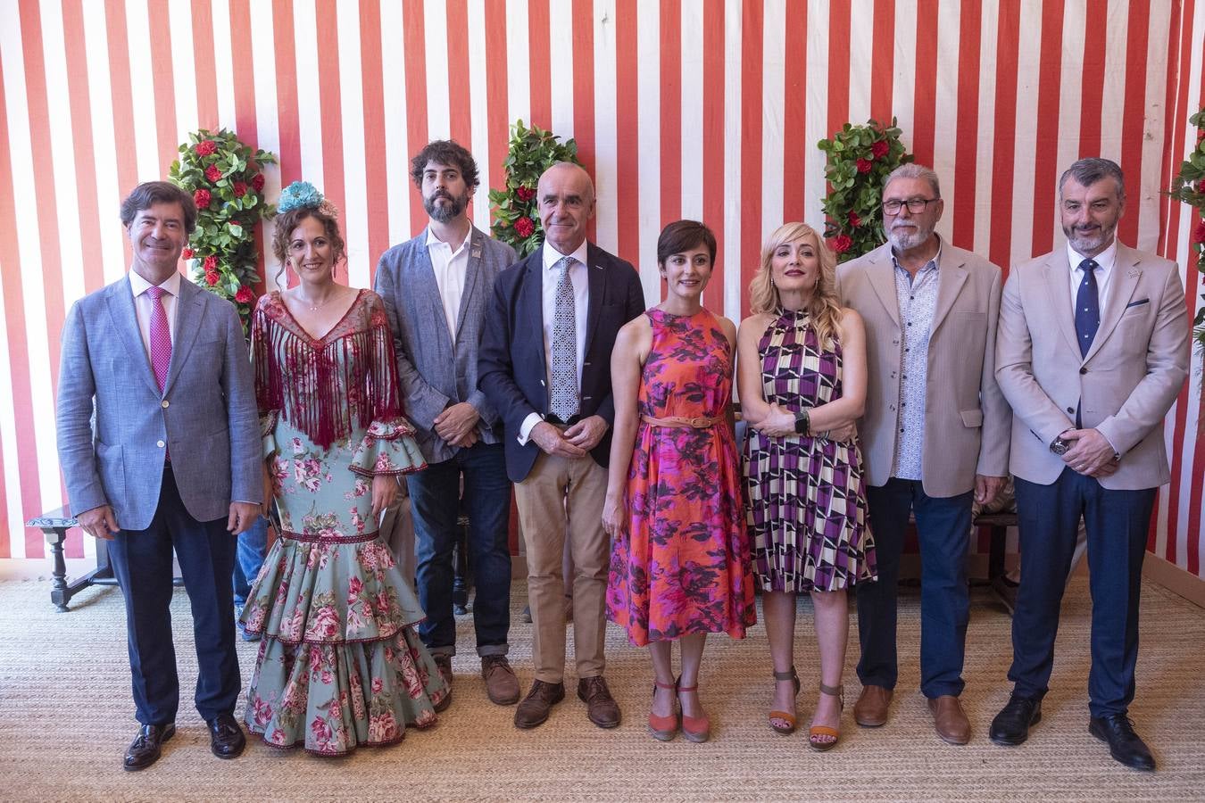 Ambiente de las recepciones este miércoles en el real de la Feria